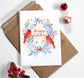 Holiday Card - Red Cardinals Happy Holidays