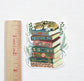 Cat Napping on Books Vinyl Sticker