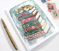 Hand Illustrated Cat Art Greeting Card - Sweet Design for a Cat Lover
