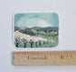 Set of Three Hand Illustrated  Vinyl Stickers - Three Views of Mt Hood