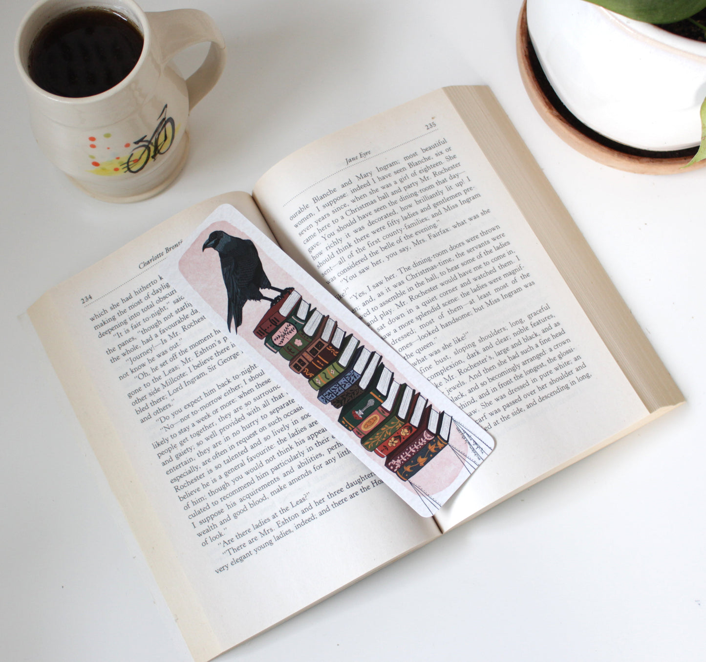 Charming Bookworm Essential: Set of Four Illustrated Bookmarks
