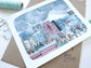 Art Print of Original Painting of Downtown Portland, Oregon