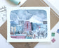 Art Print of Original Painting of Downtown Portland, Oregon