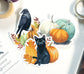 Set of Three Autumn Halloween Vinyl Stickers