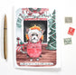 Terrier Dog Blank Holiday Card - Wishing You a Merry Little Christmas