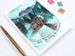 Let's Go Away to the Woods Illustrated Blank Greeting Card