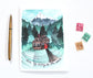 Let's Go Away to the Woods Illustrated Blank Greeting Card