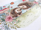 Garden Hedgehog Hand Illustrated Art Print 8x10"