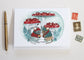 Sweet Holiday Mouse Card - For Sending Christmas Cheer
