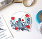 Illustrated Vinyl Sticker - Hummingbird