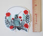 Illustrated Vinyl Sticker - Hummingbird