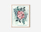 Hand Illustrated Bird Art Print - Two Hummingbirds