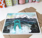 St Johns Bridge Illustration with Mt Hood - 8x10" Print