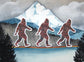 Set of Three Sasquatch Stickers