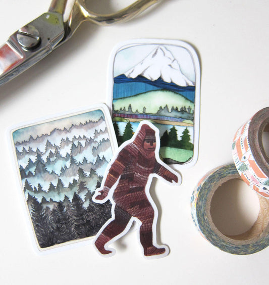 Set of Three Northwest Stickers Set