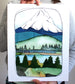 Mt Hood Hand Illustrated 11x14" Art Print