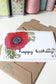 Simple Poppy Design Blank Happy Birthday Card