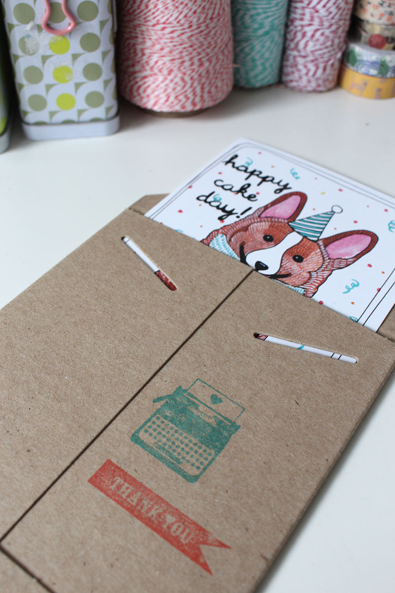 Happy Birthday Cheerful Corgi Party Card