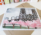 Portland's Steel Bridge with Cherry Blossoms - 11x14" Print