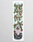 Mouse and Strawberries Two Sided Illustrated Bookmark
