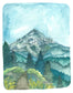 Mt Hood Illustrated Art Print 11x14"