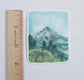 Set of Three Hand Illustrated  Vinyl Stickers - Three Views of Mt Hood