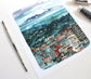 Portland, Oregon Landscape Print with Mt Hood - 8x10 Print