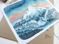 Illustrated Mt Hood Sunrise Print - 11x14"