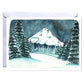 Mt Hood Winter Wonderland Blank Greeting Card