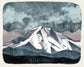 Washington State Illustrated Art Print - Mt Rainier 8x10" Print