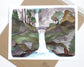 11x14 Waterfall Art Print for Nature Lovers - Multnomah Falls