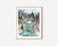 Illustrated Oregon Coast Print of Boardman State Park 11x14"