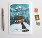 Cozy Cabin Holiday Card - Sending Peace and Light