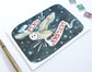 Hand Drawn Blank Illustrated Owl Holiday Card - Peace and Light
