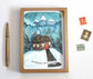 Set of 5 Holiday Cards - Sending You Peace and Light