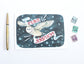 Hand Drawn Blank Illustrated Owl Holiday Card - Peace and Light