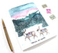 Blank Winter Scene Card - Peace on Earth