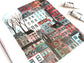 Drawn by Hand Pittsburgh Row Homes 8x10 Illustrated Print
