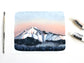 Seattle Washington Illustration Art - Mt Rainier 8x10 Print