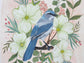 Original Painting - Spring Scrub Jay with Blossoms