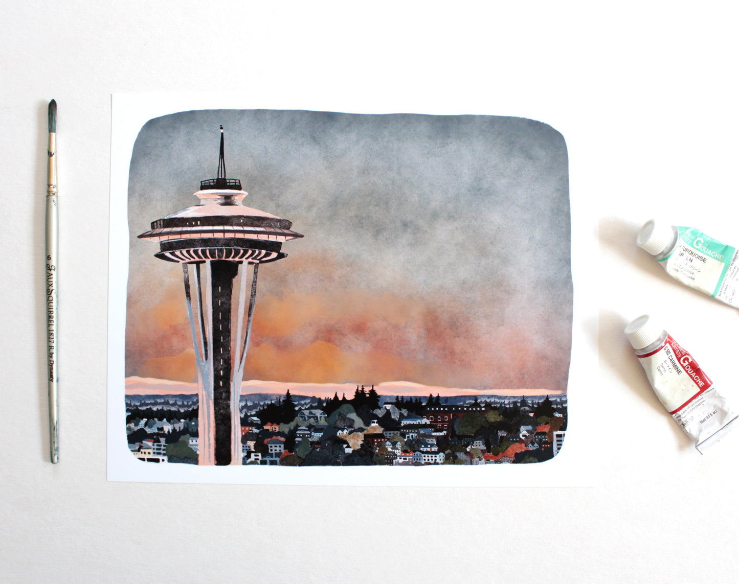Seattle Space Needle 8x10" Print
