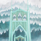 Original Gouache Portland Oregon Painting - St Johns Bridge