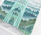 Original Gouache Portland Oregon Painting - St Johns Bridge