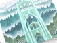 Original Gouache Portland Oregon Painting - St Johns Bridge