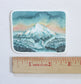 Set of Three Hand Illustrated  Vinyl Stickers - Three Views of Mt Hood