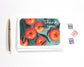 Tangerine Thank You Blank Greeting Card
