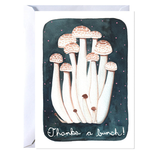 Hand Illustrated Blank Greeting Card Thanks a Bunch
