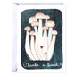 Hand Illustrated Blank Greeting Card Thanks a Bunch
