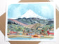 The Dalles Oregon Landscape Art Print - 11x14
